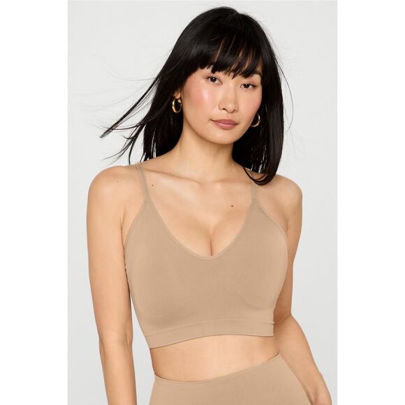 Yitty Nearly Naked Shaping Plunge Bra, sz 3x/4x, color “Moody B*tch Taupe” NWT - Picture 2 of 11